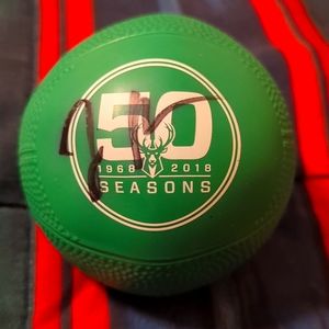 Jabari Parker Autographed Mini Basketball Milwaukee Bucks